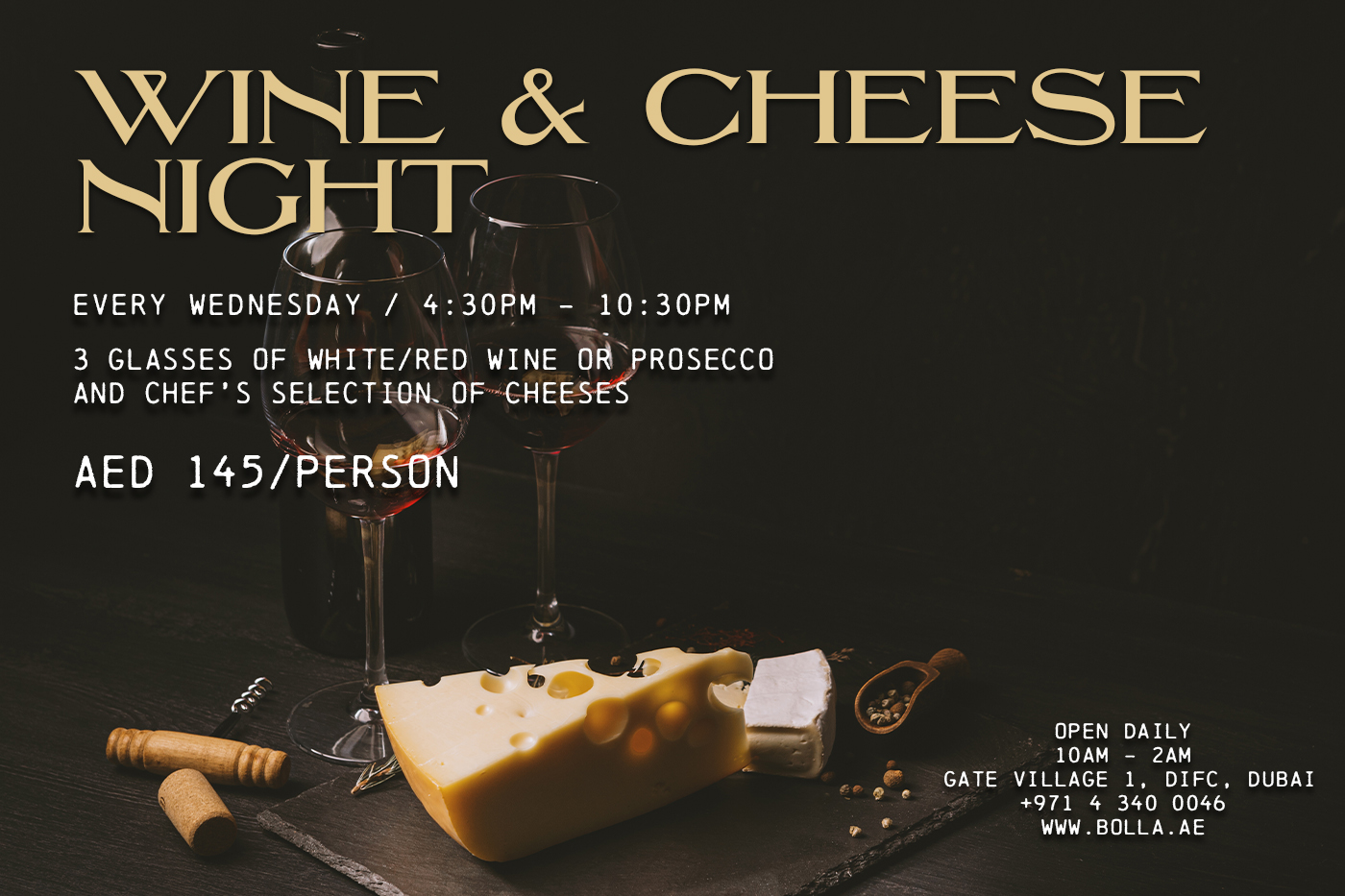 Wine and Cheese Night